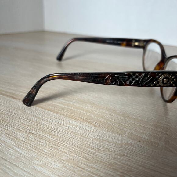 Versace Mod 3195 879 Eyeglasses Tortoise Shell READ Frames 54-17-140 Italy - Picture 11 of 12